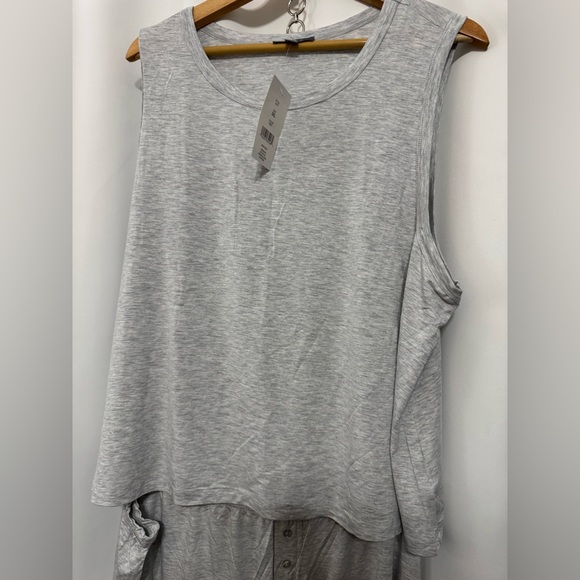 LOFT Gray Sleeveless Pajama Set Plus‎ Size: XXL - Picture 2 of 7